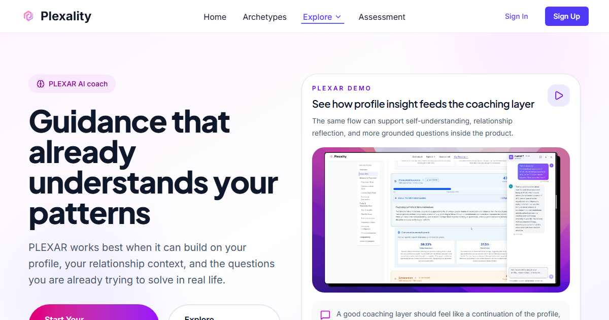 PLEXAR AI Coach | Plexality