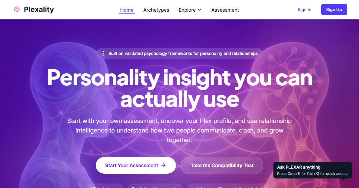 Plexality | Personality Intelligence for Relationships